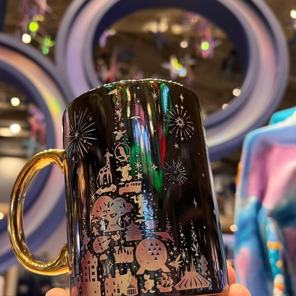 NEW!! Disney Parks Disneyworld 50th Anniversary Iridescent Coffee Mug - Picture 2 of 11